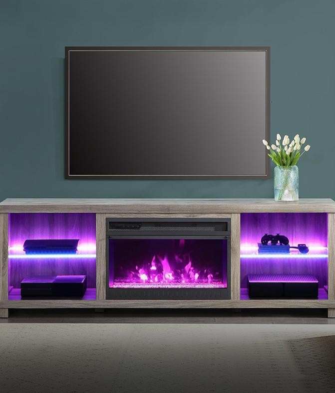 Fireplaces.