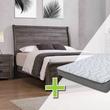 Cross Sell Image Alt - Queen Coralee Bed w/8" Mattress, Chest, Dresser, Mirror, Nightstand
