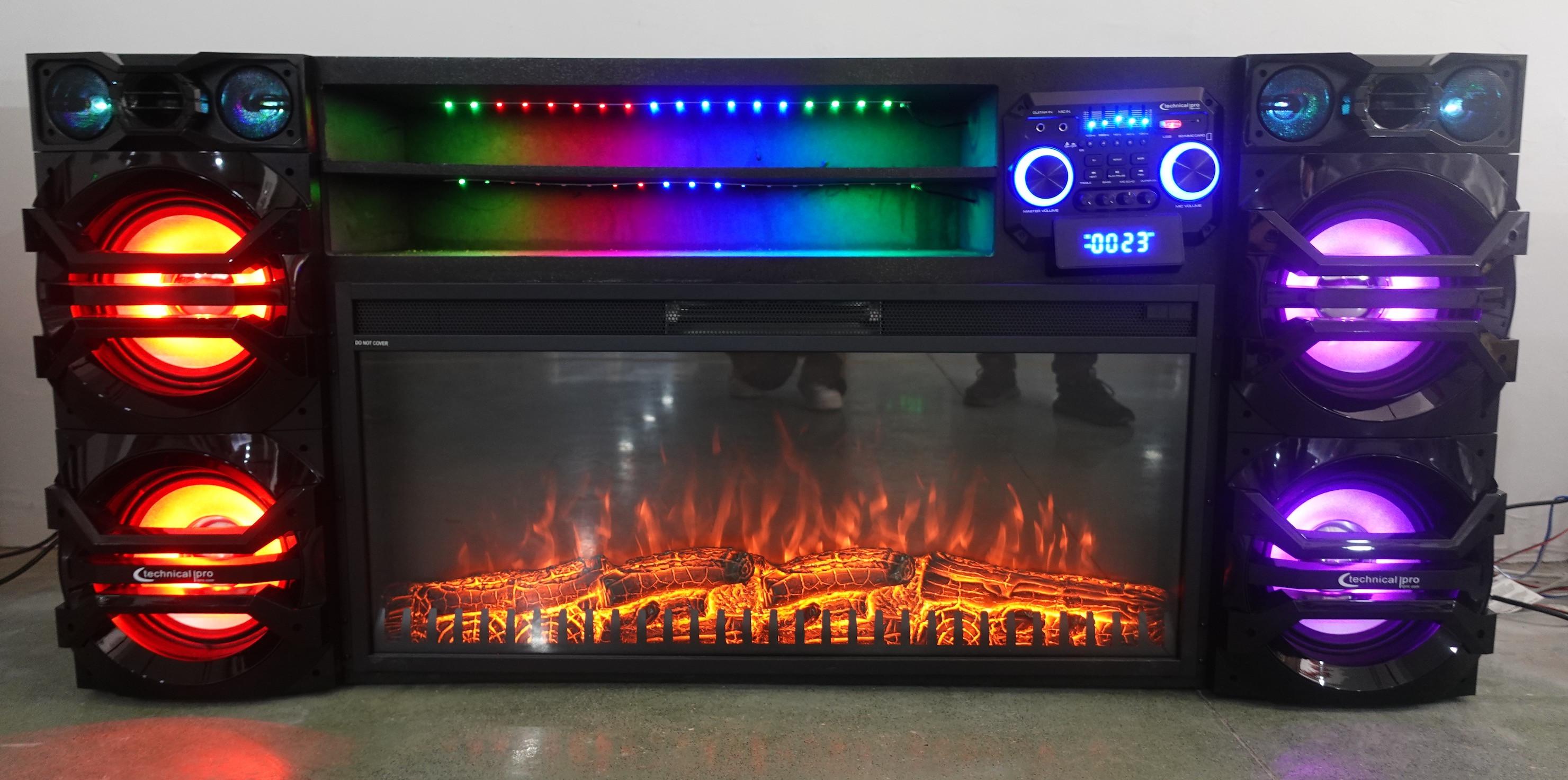 Rent to Own Technical Pro 10k watt Fireplace TV Stand at Aaron's