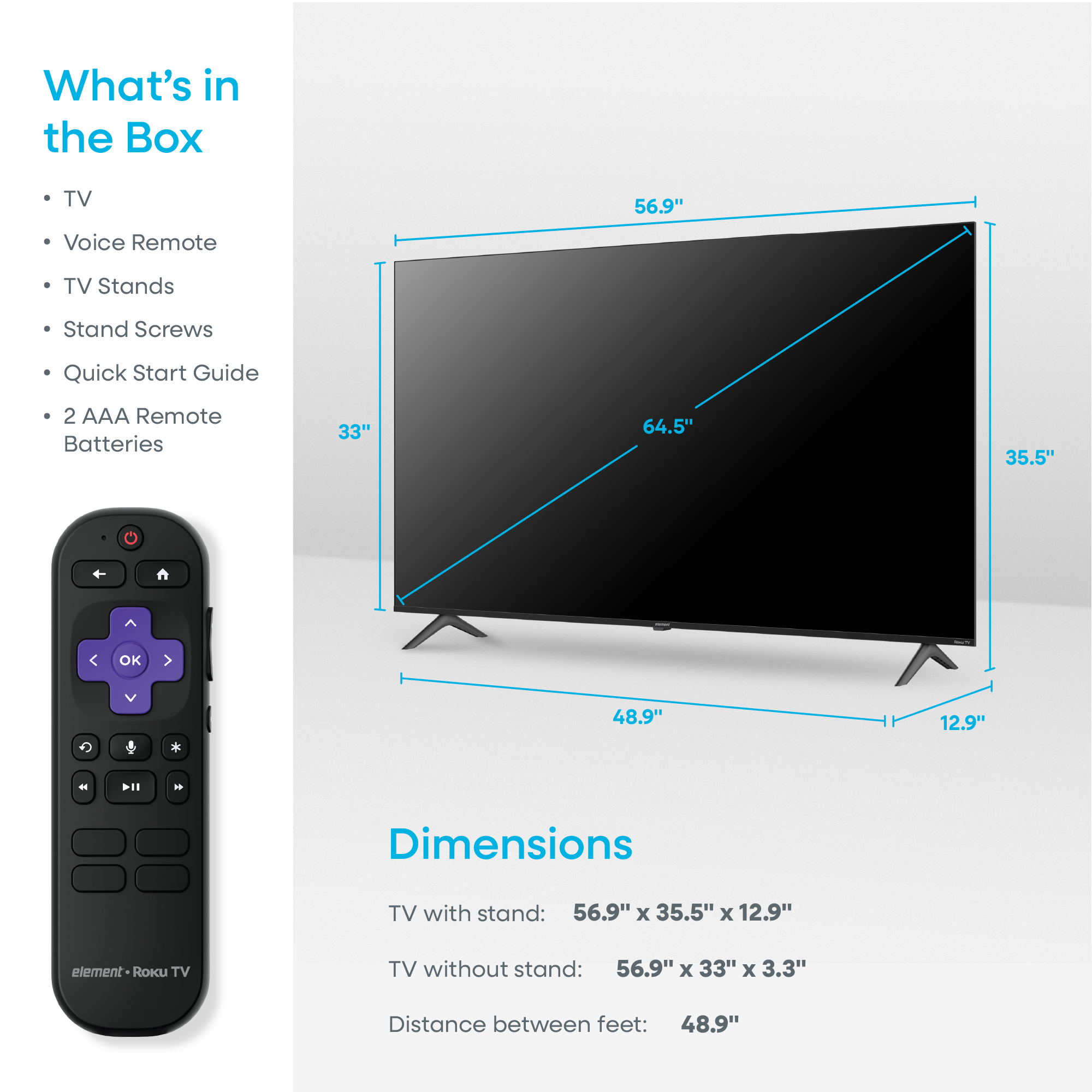 Rent to Own Element Electronics 65