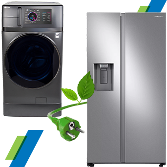 Washer and fridge
