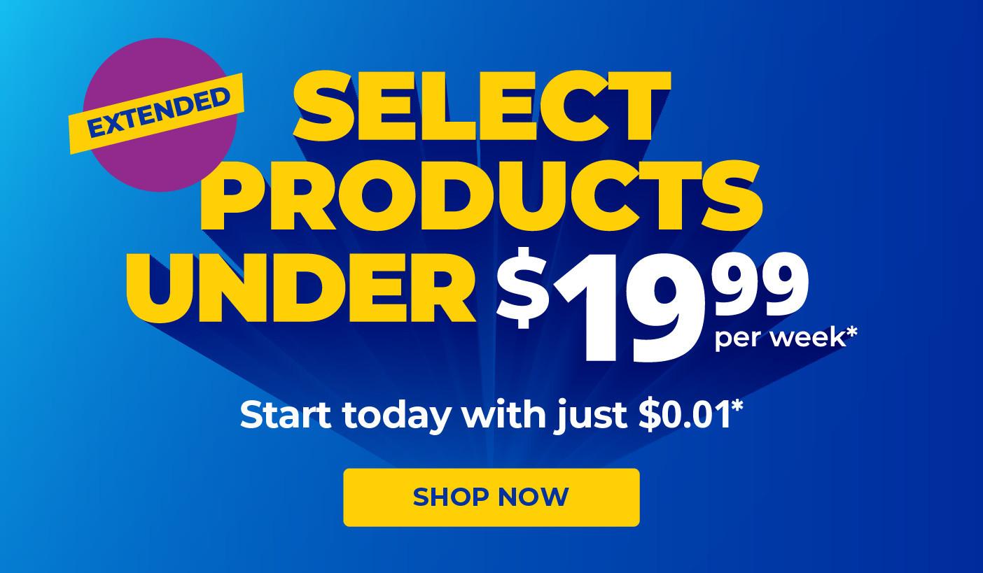 Select products under $19.99/week. Product exclusions and other restrictions apply.
