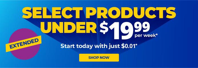 Select products under $19.99/week. Product exclusions and other restrictions apply.