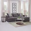 Cross Sell Image Alt - Envy Chaise Sofa, Duncan Tables, Area Rug + Table Lamps