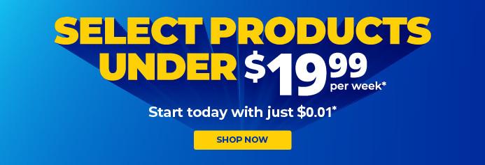 Select products under $19.99/week. Product exclusions and other restrictions apply.
