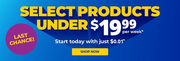 Select products under $19.99/week. Product exclusions and other restrictions apply.
