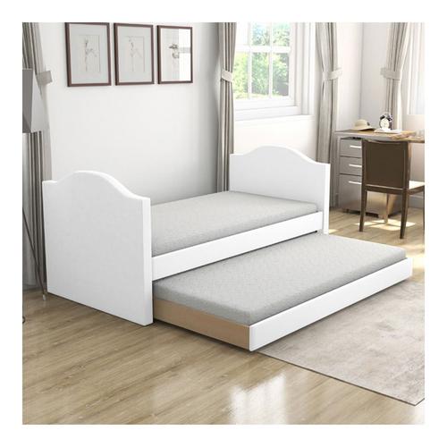 Twin Bellflower Daybed w/Trundle - White&nbsp;