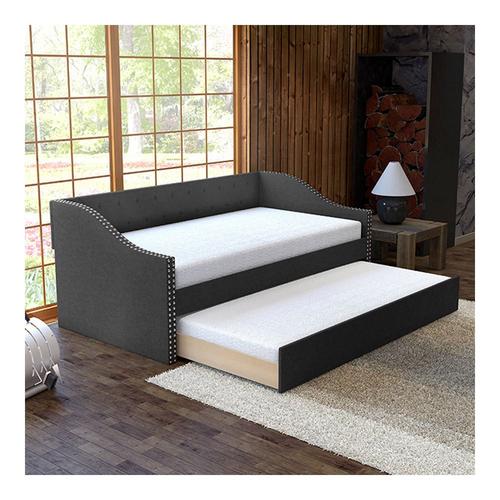 Twin Tulip Daybed w/Trundle - Black&nbsp;