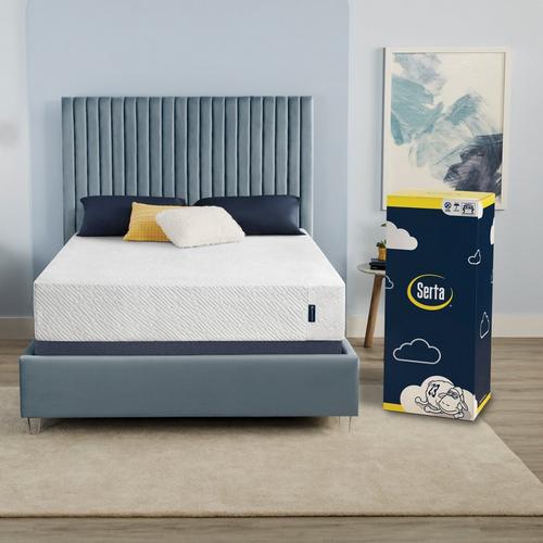 12" Sheep Dreams Memory Foam Full Mattress in a Box with 9" Foundation